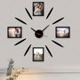 Wallity Reloj Decorativo SCS06 de MDF 50 x 50 cm para Decoración del Hogar Elegante y Sofisticada